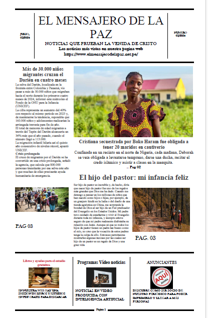 CAPA 03 EL MENSAJERO DE LA PAZ 2024 CAPA 03 EL MENSAJERO DE LA PAZ 2024