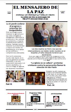 CAPA 06 EL MENSAJERO DE LA PAZ 2025 CAPA 06 EL MENSAJERO DE LA PAZ 2025